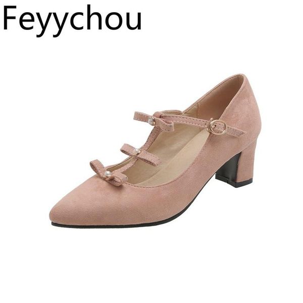 dress shoes women pumps high heels pointed toe flock t-strap thick heel buckle 2021 fashion casual pink black big size 34-48
dress shoes women pumps high heels pointed toe flock t-strap thick heel buckle 2021 fashion casual pink black big size 34-48