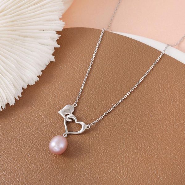 pendant necklaces elegant heart-shaped pearl necklace charming women's wedding silver color clavicle chain romantic party jewelry gift
pendant necklaces elegant heart-shaped pearl necklace charming women's wedding silver color clavicle chain romantic party jewelry gift