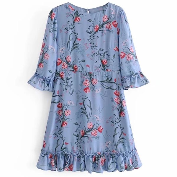 summer mini dress o-neck patel sleeve ruffles female sweat elegant fashion floral print clothes 210524, Black;gray
summer mini dress o-neck patel sleeve ruffles female sweat elegant fashion floral print clothes 210524, Black;gray