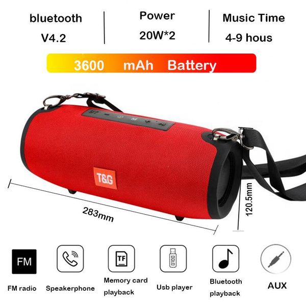 high power 40w tg118 tws bluetooth speaker 20w tg125 outdoor portable column music player system speakers boombox subwoofer
high power 40w tg118 tws bluetooth speaker 20w tg125 outdoor portable column music player system speakers boombox subwoofer