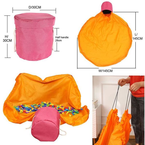 storage bags 1.5m play mat kids toy bag slideaway clean-up organizer bucket portable toys bean clothes laundry basket
storage bags 1.5m play mat kids toy bag slideaway clean-up organizer bucket portable toys bean clothes laundry basket