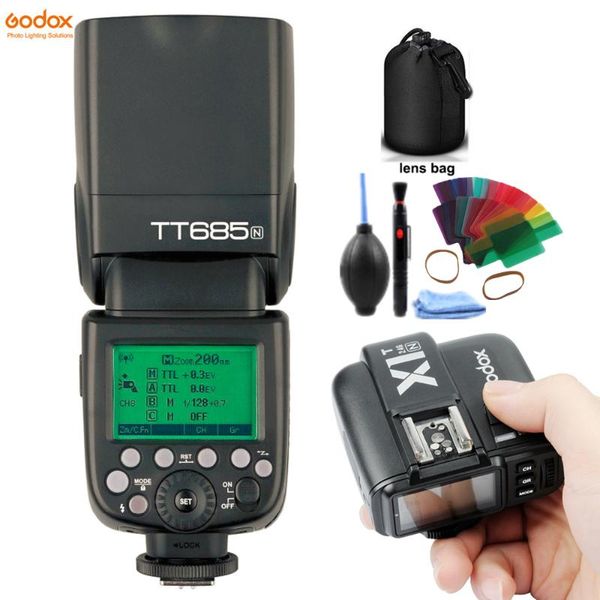 godox685n 2.4g wireless i-ttl high-speed sync 1/8000s gn60 flash speedlite x1t-n trigger transmitter for dslr camera flashes
godox685n 2.4g wireless i-ttl high-speed sync 1/8000s gn60 flash speedlite x1t-n trigger transmitter for dslr camera flashes