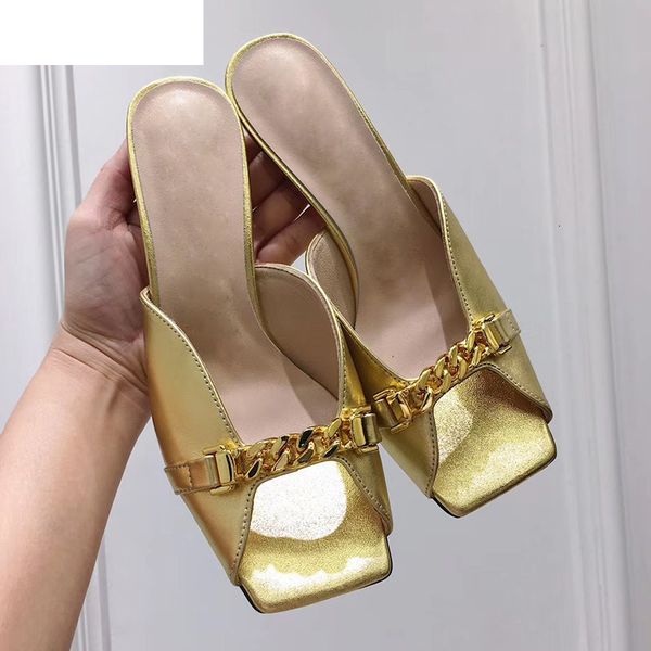 sandals gold chain square toe slippers women real leather thin high heel rome summer party dress shoes for ladies 2021 9k9x, Black
sandals gold chain square toe slippers women real leather thin high heel rome summer party dress shoes for ladies 2021 9k9x, Black