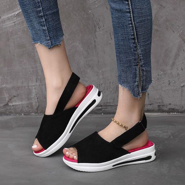 sandals summer 2021 casual fashion large size sandal comfortable soft soles beach shoes, Black
sandals summer 2021 casual fashion large size sandal comfortable soft soles beach shoes, Black