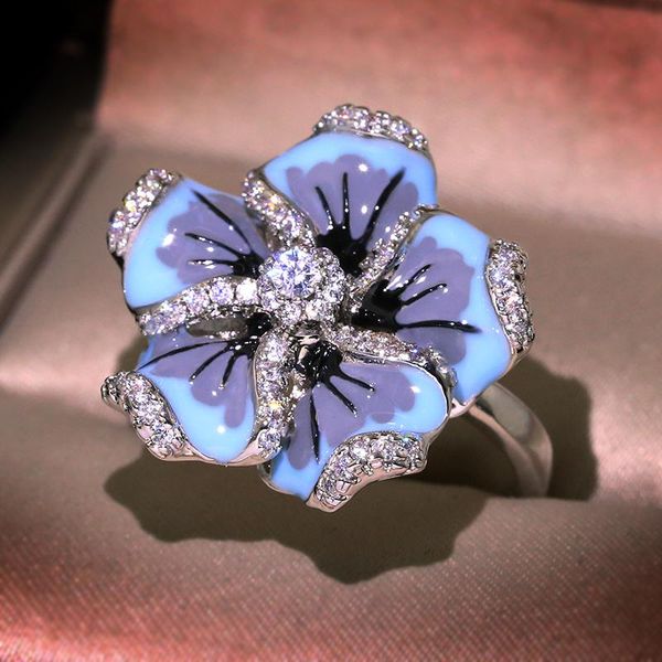 wedding rings jewelry for woman gorgeous blue flower ring fashion trendy handmade enamel, Slivery;golden
wedding rings jewelry for woman gorgeous blue flower ring fashion trendy handmade enamel, Slivery;golden