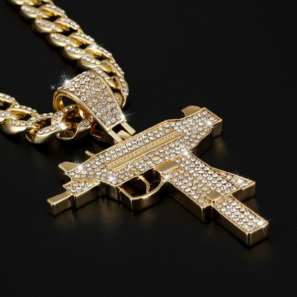 2pcssubmachine gun fashion cuba chain pendant men iced out crystal gold/silver colour charm necklace hip hop jewelry cuban necklace
2pcssubmachine gun fashion cuba chain pendant men iced out crystal gold/silver colour charm necklace hip hop jewelry cuban necklace