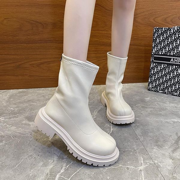 boots platform ankle women shoes chunky round toe short concise style pu leather thick sole black beige
boots platform ankle women shoes chunky round toe short concise style pu leather thick sole black beige