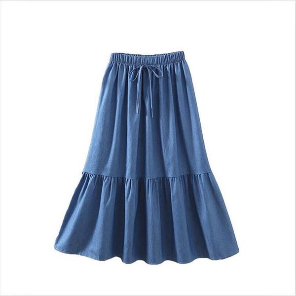 summer fashion denim sweet girl women skirts casual loose elastic waist ruffles bow plus size buttoms l 7xl, Black
summer fashion denim sweet girl women skirts casual loose elastic waist ruffles bow plus size buttoms l 7xl, Black