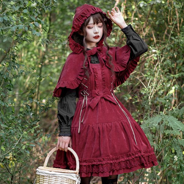 luxury casual dresses danube autumn winter christmas lolita drs jsk slim high waist corduroy suspender skirt, Black;gray
luxury casual dresses danube autumn winter christmas lolita drs jsk slim high waist corduroy suspender skirt, Black;gray