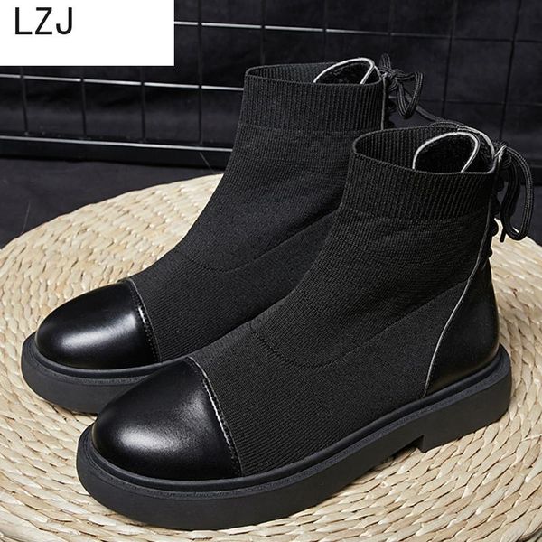 boots lzj casual elastic sock women ankle flat platform autumn winter cross-tied zapatos de mujer 2021, Black
boots lzj casual elastic sock women ankle flat platform autumn winter cross-tied zapatos de mujer 2021, Black