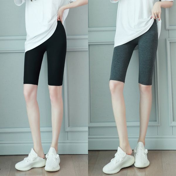 modal 5-point leggings women's summer thin outer shorts safety pants large anti light tight pants, Black
modal 5-point leggings women's summer thin outer shorts safety pants large anti light tight pants, Black