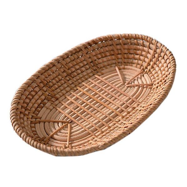 woven storage basket rattan bread fruit serving baskets for home kitchen desk snack sundries organizer
woven storage basket rattan bread fruit serving baskets for home kitchen desk snack sundries organizer
