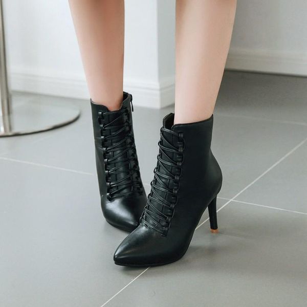 boots oversized - women shoes ankle for ladies woman winter solid color tapered front strap, Black
boots oversized - women shoes ankle for ladies woman winter solid color tapered front strap, Black