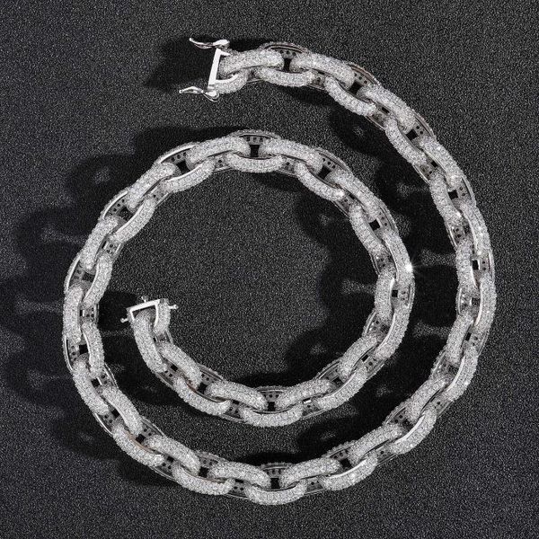 chains hip hop necklace o-chain 13mm micro-inlaid zircon cross chain men domineering high quality, Silver
chains hip hop necklace o-chain 13mm micro-inlaid zircon cross chain men domineering high quality, Silver