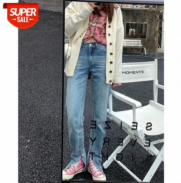 women's long-leg slit jeans high-waist casual baida long pants net red same style #tm9r, Black;gray
women's long-leg slit jeans high-waist casual baida long pants net red same style #tm9r, Black;gray