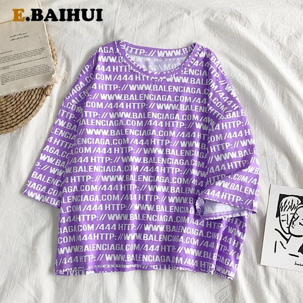 women's t-shirt ebaihui short t shirt women harajuku 2021 plus size sleeve letter printed o-neck camiseta mujer, White
women's t-shirt ebaihui short t shirt women harajuku 2021 plus size sleeve letter printed o-neck camiseta mujer, White