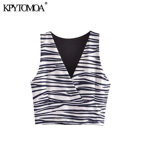 women fashion zebra print cropped tank vintage v neck sleeveless female camis mujer 210416, White
women fashion zebra print cropped tank vintage v neck sleeveless female camis mujer 210416, White