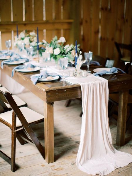 custom 2 pieces gauze long table runner 24inch x66ft and 130pcs napkins 43x43cm napkin
custom 2 pieces gauze long table runner 24inch x66ft and 130pcs napkins 43x43cm napkin