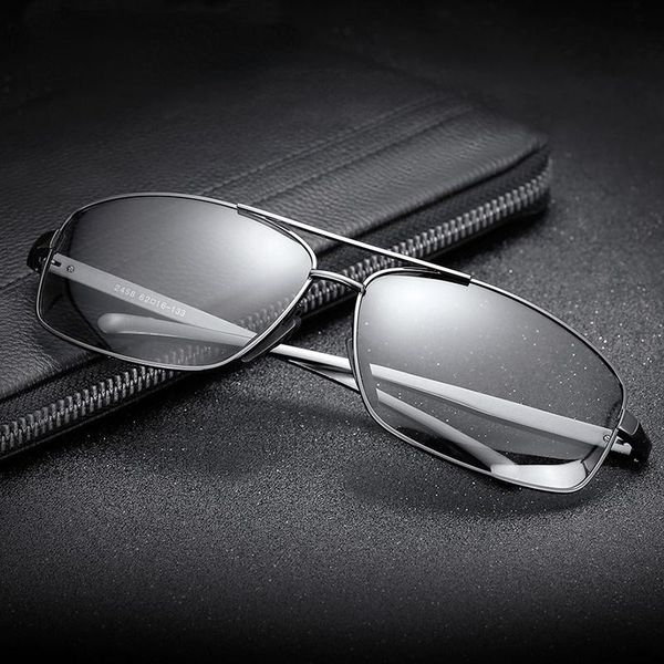 sunglasses polarized chameleon glasses pochromic men women driving goggles anti-glare sun, White;black 
sunglasses polarized chameleon glasses pochromic men women driving goggles anti-glare sun, White;black