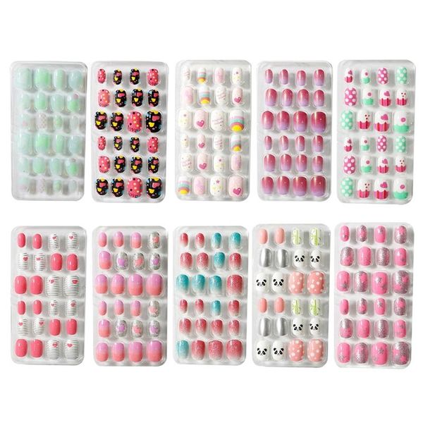 false nails children cartoon candy fake full coverage self-adhesive nail polish cute girl manicure decoration 27rc, Red;gold
false nails children cartoon candy fake full coverage self-adhesive nail polish cute girl manicure decoration 27rc, Red;gold