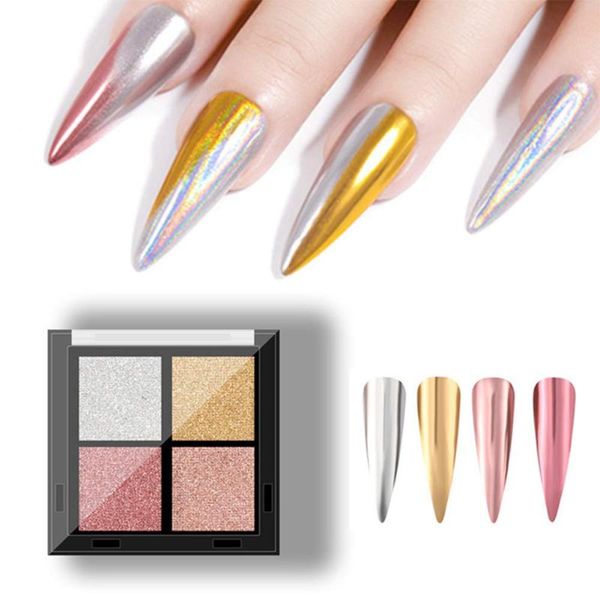 nail art kits laser four-color glitter chrome solid state holographic powder nails dip shimmer gel polish flakes for manicure pigment 
nail art kits laser four-color glitter chrome solid state holographic powder nails dip shimmer gel polish flakes for manicure pigment