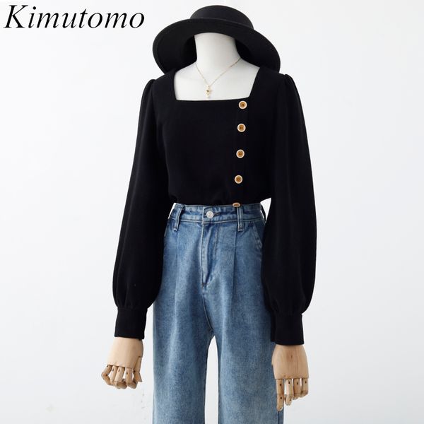 kimutomo women vintage square collar blouse hong kong style ladies wild single breasted long sleeve knitted shirt outwear 210521, White
kimutomo women vintage square collar blouse hong kong style ladies wild single breasted long sleeve knitted shirt outwear 210521, White