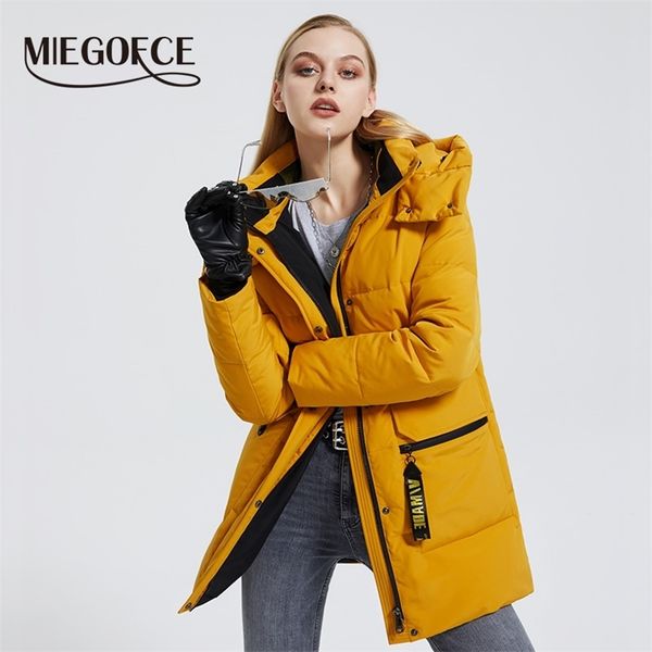 miegofce winter women's cotton coat warm windproof jacket simple design parka women clothes time 211018, Black
miegofce winter women's cotton coat warm windproof jacket simple design parka women clothes time 211018, Black