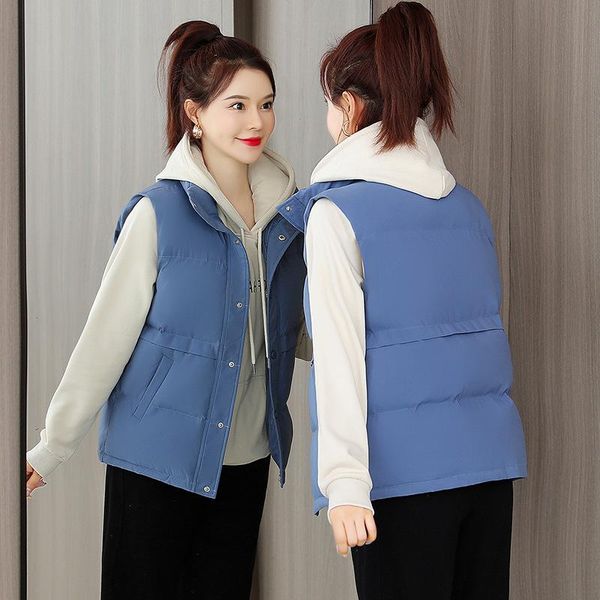 women's vests 2021 cotton vest women loose single-breasted waistcoat stand collar sleeveless plus size s-3xl short autumn winter female, Black;white
women's vests 2021 cotton vest women loose single-breasted waistcoat stand collar sleeveless plus size s-3xl short autumn winter female, Black;white