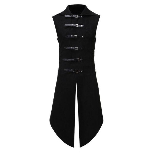men's vests black gothic steampunk velvet vest medieval victorian double breasted men suit tail coat stage cosplay prom costume, Black;white
men's vests black gothic steampunk velvet vest medieval victorian double breasted men suit tail coat stage cosplay prom costume, Black;white