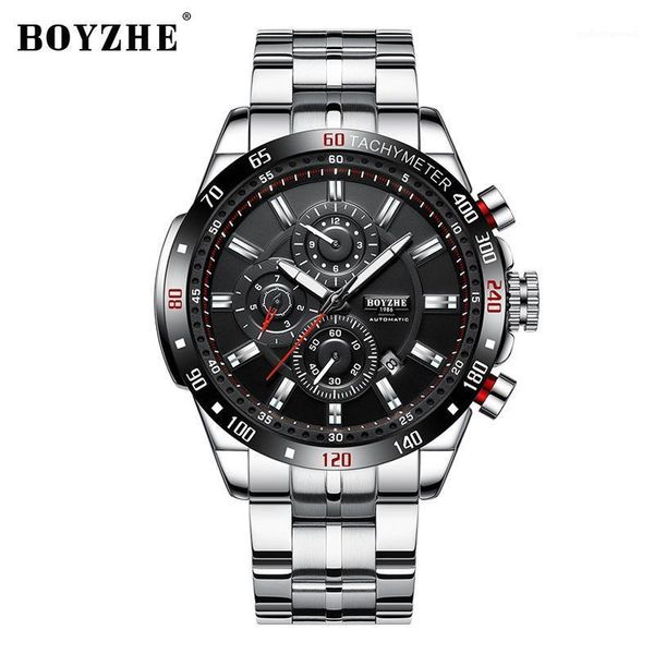 wristwatches men's mechanical watches stainless steel luminous date waterproof sports watch for men automatic relogio masculino, Slivery;brown
wristwatches men's mechanical watches stainless steel luminous date waterproof sports watch for men automatic relogio masculino, Slivery;brown