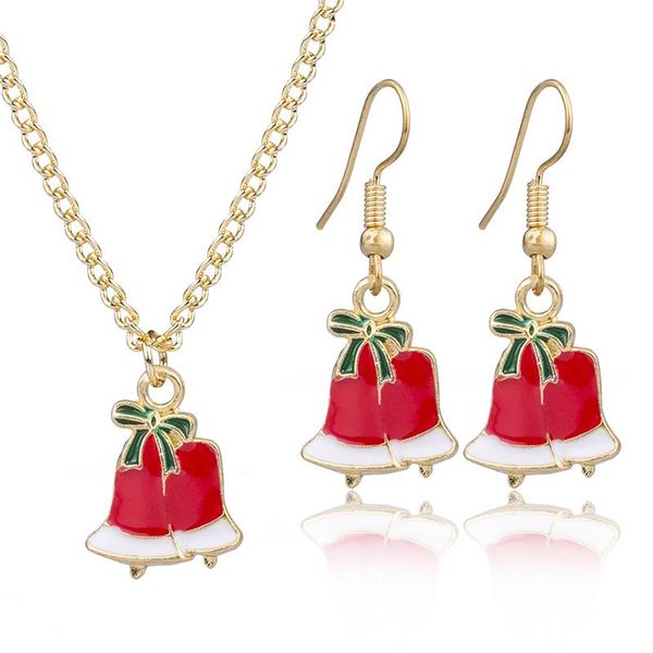 earrings & necklace christmas women jewelry set santa elk bell decor xmas gift for girl wife mother friend, Silver
earrings & necklace christmas women jewelry set santa elk bell decor xmas gift for girl wife mother friend, Silver