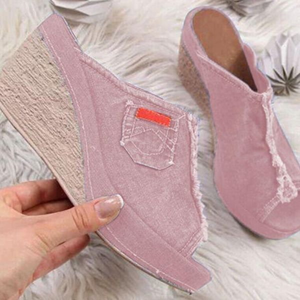 summer ladies shoes with heels stylish womens blue cowboy comfortable open-toe shoes wedges platform open sandals slipper, Black
summer ladies shoes with heels stylish womens blue cowboy comfortable open-toe shoes wedges platform open sandals slipper, Black