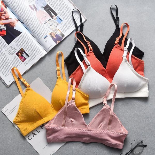 triangle cup no steel ring bra girl deep v thread cotton bikini wrapped suspender bandeau bustiers & corsets, Black;white
triangle cup no steel ring bra girl deep v thread cotton bikini wrapped suspender bandeau bustiers & corsets, Black;white