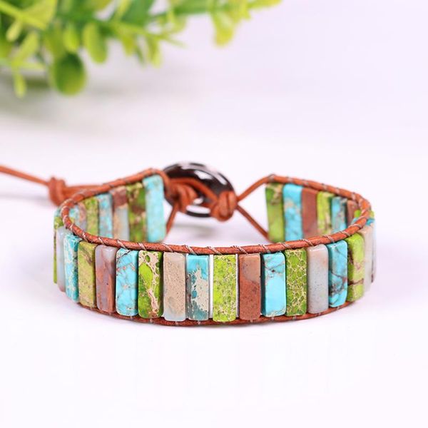 charm bracelets 2021 natural stone beaded energy bracelet leather wrap meditation creative gifts healing jewelry dropshippng, Golden;silver
charm bracelets 2021 natural stone beaded energy bracelet leather wrap meditation creative gifts healing jewelry dropshippng, Golden;silver