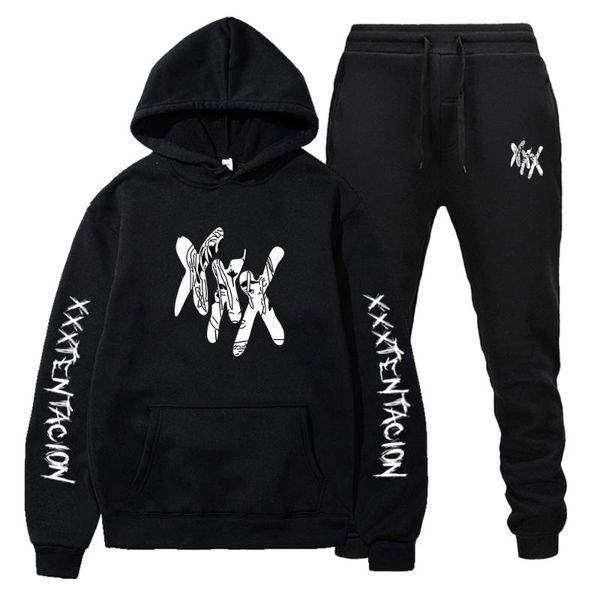 men's tracksuits xxx printing men clothing sets graphic hoodies gothic harajuku streetwear sports style fashion trend, Gray
men's tracksuits xxx printing men clothing sets graphic hoodies gothic harajuku streetwear sports style fashion trend, Gray