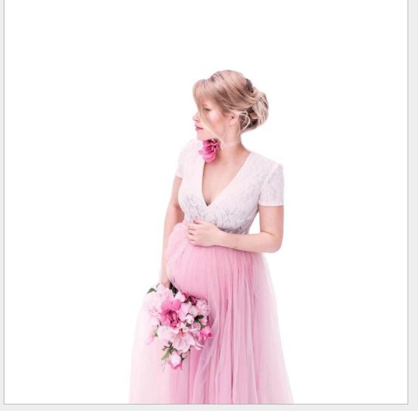 maternity dresses classic tulle long lace mesh dress stretchy pregnancy pography with cape, White
maternity dresses classic tulle long lace mesh dress stretchy pregnancy pography with cape, White