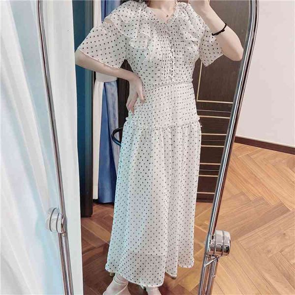 casual dresses summer sweet polka v-neck ruffle hollow out chiffon party dress japan style slim waist femme robe elegant trendy ve, Black;gray
casual dresses summer sweet polka v-neck ruffle hollow out chiffon party dress japan style slim waist femme robe elegant trendy ve, Black;gray