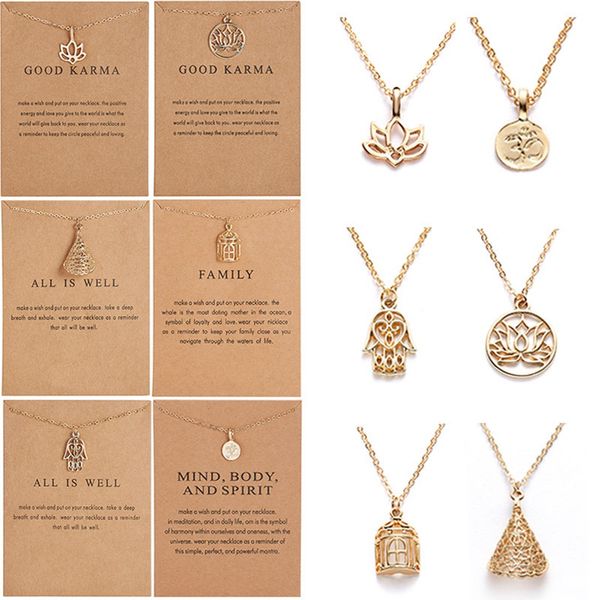 cr jewelry dogeared necklace palm lotus hollow alloy clavicle chain with paper card series, Silver
cr jewelry dogeared necklace palm lotus hollow alloy clavicle chain with paper card series, Silver