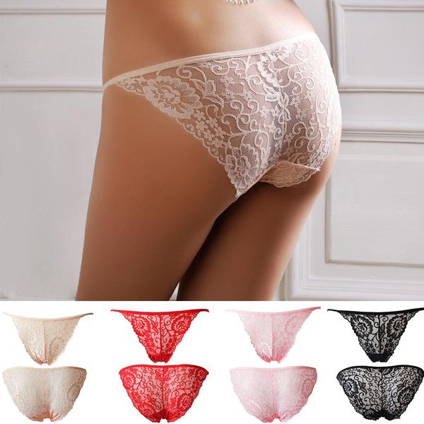 women's panties 2021 european and american lace transparent low-waist briefs hollow thin belt without trace underwear women, Black;pink
women's panties 2021 european and american lace transparent low-waist briefs hollow thin belt without trace underwear women, Black;pink