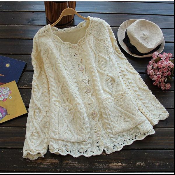 women sweaters mori girl style sweet vintage cardigan spring autumn solid sweater knitted cotton twist fashion casual white, White;black
women sweaters mori girl style sweet vintage cardigan spring autumn solid sweater knitted cotton twist fashion casual white, White;black