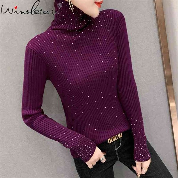 fall winter clothing for women thick sweater turtleneck diamonds slim long sleeve pullover knit wear girls t0n603a 210421, Black;white
fall winter clothing for women thick sweater turtleneck diamonds slim long sleeve pullover knit wear girls t0n603a 210421, Black;white