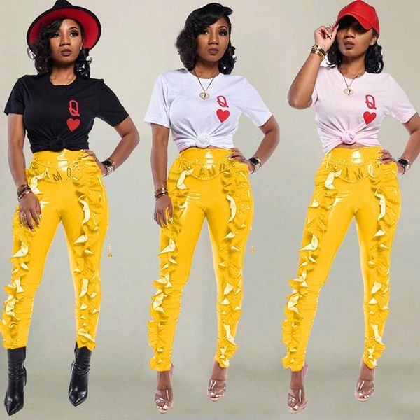 women's pants & capris fashion pure color pu casual spring 2021 bright leather, Black;white
women's pants & capris fashion pure color pu casual spring 2021 bright leather, Black;white