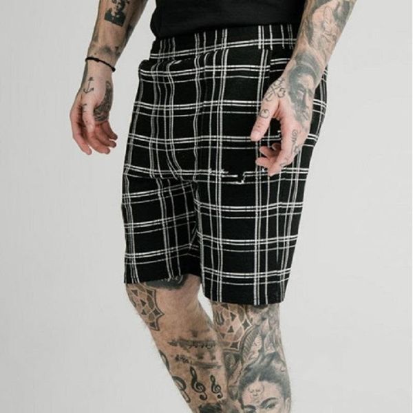 men's shorts 2021 trendy summer striped straight cropped trousers for casual bottom, White;black
men's shorts 2021 trendy summer striped straight cropped trousers for casual bottom, White;black
