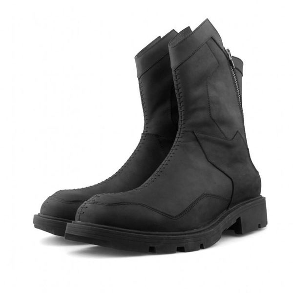boots mens vintage patch stitching genuine leather mid calf british winter warm round toe zip thick bottom male high top, Black
boots mens vintage patch stitching genuine leather mid calf british winter warm round toe zip thick bottom male high top, Black