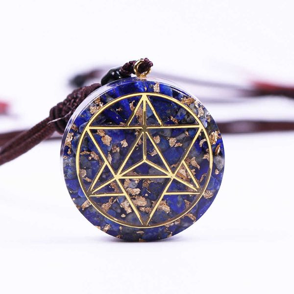 crystal orgone pendant natural stone crystal lapis lazuli orgonite emf protection for chakra healing energy generator x0707, Silver
crystal orgone pendant natural stone crystal lapis lazuli orgonite emf protection for chakra healing energy generator x0707, Silver