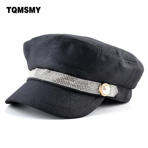 berets tqmsmy winter hats for women men military hat vintage beret cap with shinning rhinestone belt button flat streetwear tmb10, Blue;gray
berets tqmsmy winter hats for women men military hat vintage beret cap with shinning rhinestone belt button flat streetwear tmb10, Blue;gray
