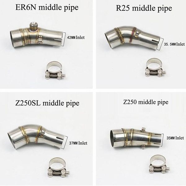 for er6n r3 mt03 ninja 300 z250 z300 z250sl motorcycle middle exhaust pipe connect adapter mid tube system
for er6n r3 mt03 ninja 300 z250 z300 z250sl motorcycle middle exhaust pipe connect adapter mid tube system