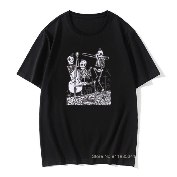 men's t-shirts skeleton jazz band t-shirt funnyable t shirt men black tshirts skulls printed tees hipster tee cotton, White;black
men's t-shirts skeleton jazz band t-shirt funnyable t shirt men black tshirts skulls printed tees hipster tee cotton, White;black