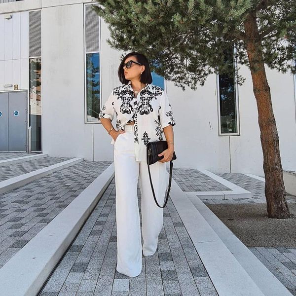women's blouses & shirts dylqfs 2021 summer women vintage beach style black flower print single breasted shirt female streetwear ladies, White
women's blouses & shirts dylqfs 2021 summer women vintage beach style black flower print single breasted shirt female streetwear ladies, White