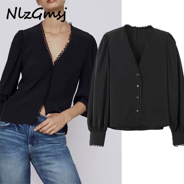 blouse women fashion splicing v neck s vintage chiffon shirt ladies casual chic 210628, White
blouse women fashion splicing v neck s vintage chiffon shirt ladies casual chic 210628, White